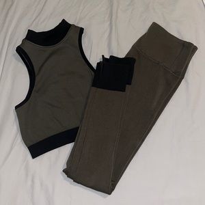 Ranger Green Fabletics Workout Set